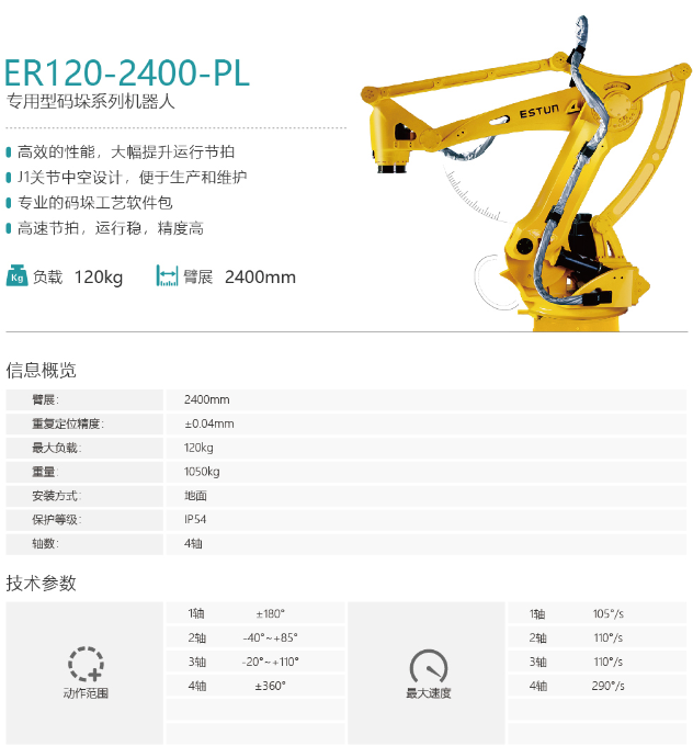 埃斯頓機(jī)器人ER120-2400-PL